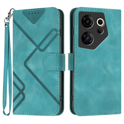 Line Pattern Skin Feel Leather Phone Case, For Tecno Camon 30 Pro, For Tecno Pova 6 Pro, For Tecno Spark 20 Pro, For Tecno Spark 20, For Tecno Spark Go 2024, For Tecno Camon 20 Premier, For Tecno Camon 20 / 20 Pro 4G, For Tecno Spark 10C               ...