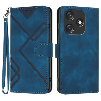 Line Pattern Skin Feel Leather Phone Case, For Tecno Camon 30 Pro, For Tecno Pova 6 Pro, For Tecno Spark 20 Pro, For Tecno Spark 20, For Tecno Spark Go 2024, For Tecno Camon 20 Premier, For Tecno Camon 20 / 20 Pro 4G, For Tecno Spark 10C               ...