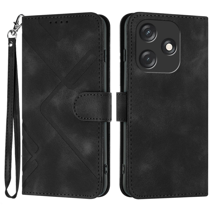 Line Pattern Skin Feel Leather Phone Case, For Tecno Camon 30 Pro, For Tecno Pova 6 Pro, For Tecno Spark 20 Pro, For Tecno Spark 20, For Tecno Spark Go 2024, For Tecno Camon 20 Premier, For Tecno Camon 20 / 20 Pro 4G, For Tecno Spark 10C               ...