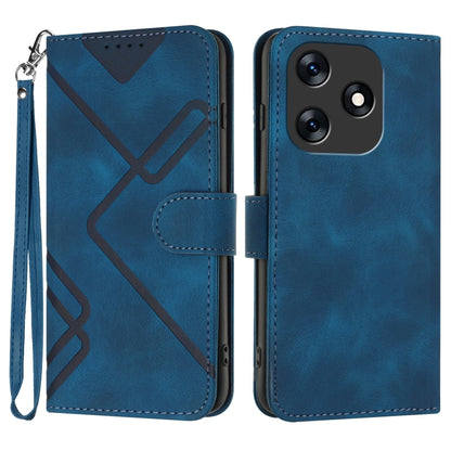 Line Pattern Skin Feel Leather Phone Case, For Tecno Camon 30 Pro, For Tecno Pova 6 Pro, For Tecno Spark 20 Pro, For Tecno Spark 20, For Tecno Spark Go 2024, For Tecno Camon 20 Premier, For Tecno Camon 20 / 20 Pro 4G, For Tecno Spark 10C               ...