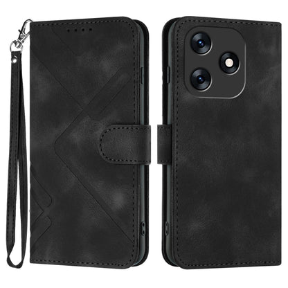 Line Pattern Skin Feel Leather Phone Case, For Tecno Camon 30 Pro, For Tecno Pova 6 Pro, For Tecno Spark 20 Pro, For Tecno Spark 20, For Tecno Spark Go 2024, For Tecno Camon 20 Premier, For Tecno Camon 20 / 20 Pro 4G, For Tecno Spark 10C               ...