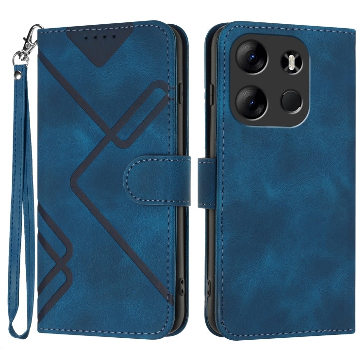 Line Pattern Skin Feel Leather Phone Case, For Tecno Camon 30 Pro, For Tecno Pova 6 Pro, For Tecno Spark 20 Pro, For Tecno Spark 20, For Tecno Spark Go 2024, For Tecno Camon 20 Premier, For Tecno Camon 20 / 20 Pro 4G, For Tecno Spark 10C               ...