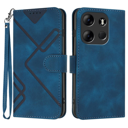Line Pattern Skin Feel Leather Phone Case, For Tecno Camon 30 Pro, For Tecno Pova 6 Pro, For Tecno Spark 20 Pro, For Tecno Spark 20, For Tecno Spark Go 2024, For Tecno Camon 20 Premier, For Tecno Camon 20 / 20 Pro 4G, For Tecno Spark 10C               ...