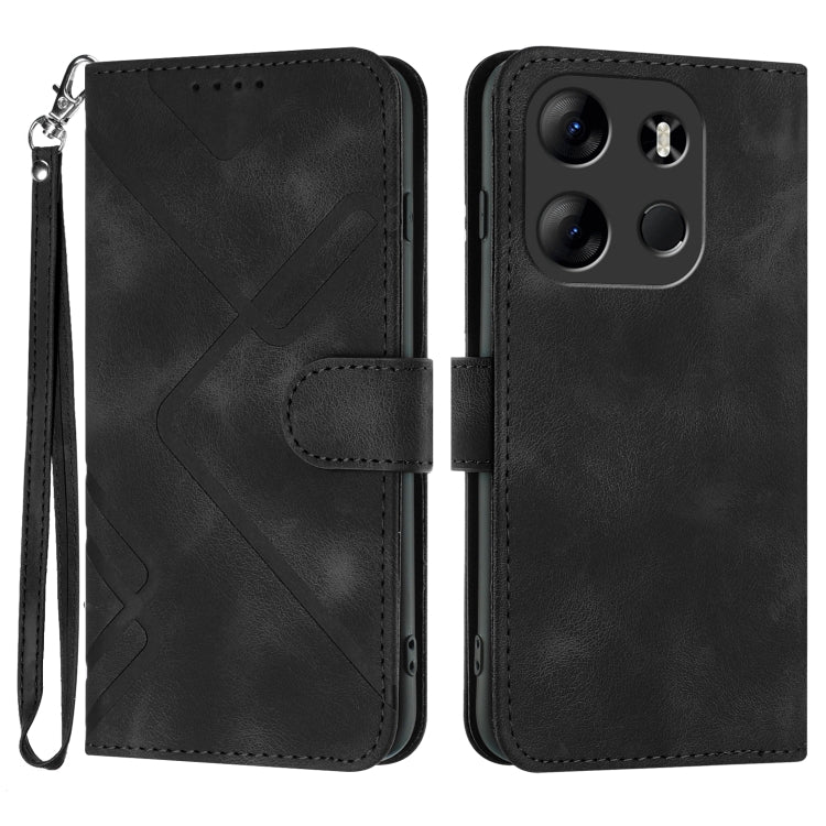 Line Pattern Skin Feel Leather Phone Case, For Tecno Camon 30 Pro, For Tecno Pova 6 Pro, For Tecno Spark 20 Pro, For Tecno Spark 20, For Tecno Spark Go 2024, For Tecno Camon 20 Premier, For Tecno Camon 20 / 20 Pro 4G, For Tecno Spark 10C               ...
