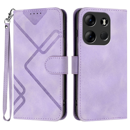 Line Pattern Skin Feel Leather Phone Case, For Tecno Camon 30 Pro, For Tecno Pova 6 Pro, For Tecno Spark 20 Pro, For Tecno Spark 20, For Tecno Spark Go 2024, For Tecno Camon 20 Premier, For Tecno Camon 20 / 20 Pro 4G, For Tecno Spark 10C               ...