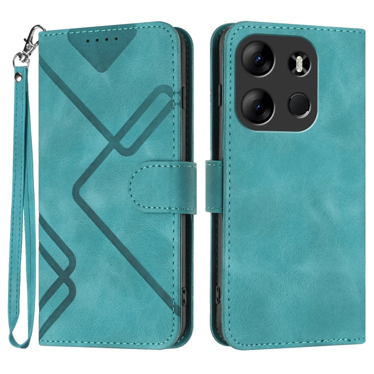 Line Pattern Skin Feel Leather Phone Case, For Tecno Camon 30 Pro, For Tecno Pova 6 Pro, For Tecno Spark 20 Pro, For Tecno Spark 20, For Tecno Spark Go 2024, For Tecno Camon 20 Premier, For Tecno Camon 20 / 20 Pro 4G, For Tecno Spark 10C               ...