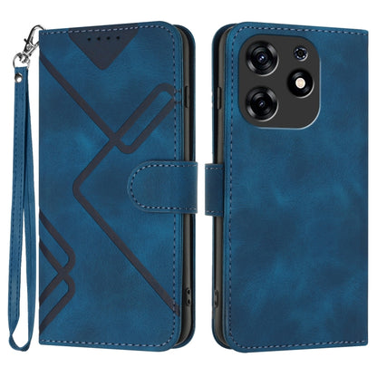Line Pattern Skin Feel Leather Phone Case, For Tecno Camon 30 Pro, For Tecno Pova 6 Pro, For Tecno Spark 20 Pro, For Tecno Spark 20, For Tecno Spark Go 2024, For Tecno Camon 20 Premier, For Tecno Camon 20 / 20 Pro 4G, For Tecno Spark 10C               ...