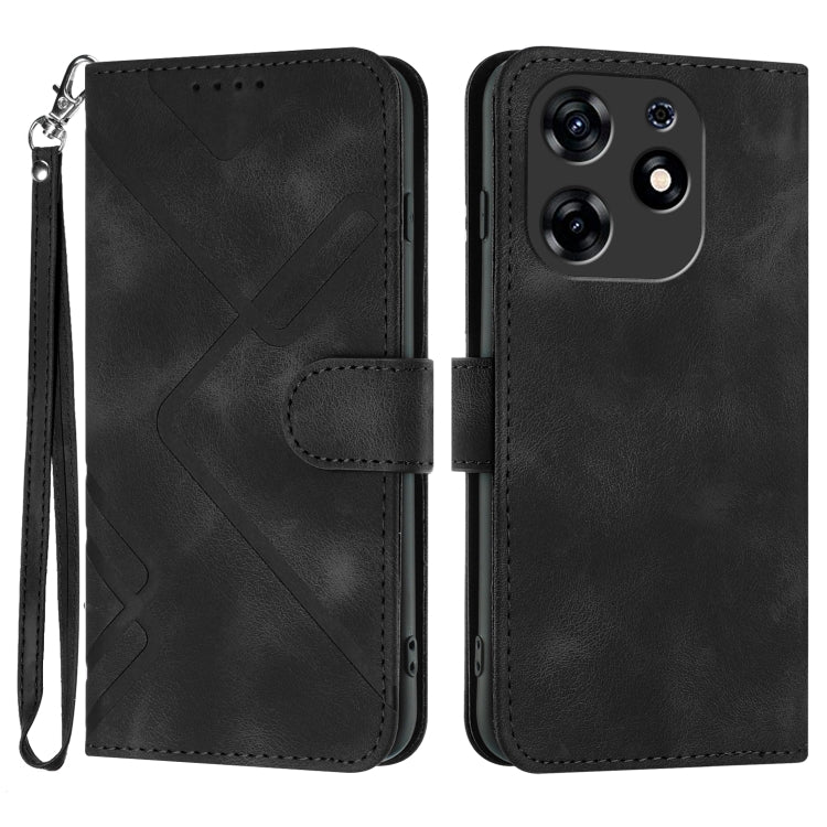 Line Pattern Skin Feel Leather Phone Case, For Tecno Camon 30 Pro, For Tecno Pova 6 Pro, For Tecno Spark 20 Pro, For Tecno Spark 20, For Tecno Spark Go 2024, For Tecno Camon 20 Premier, For Tecno Camon 20 / 20 Pro 4G, For Tecno Spark 10C               ...