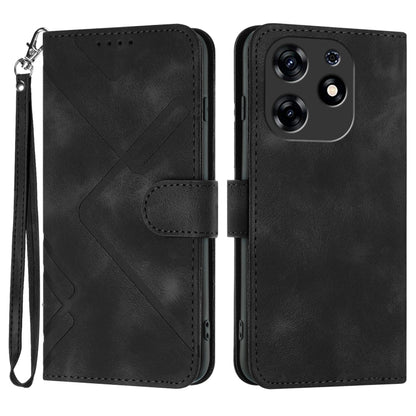 Line Pattern Skin Feel Leather Phone Case, For Tecno Camon 30 Pro, For Tecno Pova 6 Pro, For Tecno Spark 20 Pro, For Tecno Spark 20, For Tecno Spark Go 2024, For Tecno Camon 20 Premier, For Tecno Camon 20 / 20 Pro 4G, For Tecno Spark 10C               ...