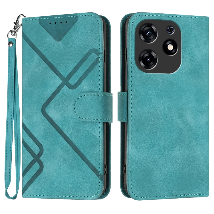 Line Pattern Skin Feel Leather Phone Case, For Tecno Camon 30 Pro, For Tecno Pova 6 Pro, For Tecno Spark 20 Pro, For Tecno Spark 20, For Tecno Spark Go 2024, For Tecno Camon 20 Premier, For Tecno Camon 20 / 20 Pro 4G, For Tecno Spark 10C               ...