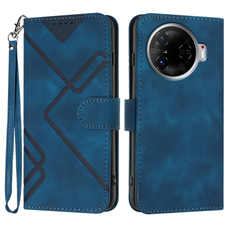 Line Pattern Skin Feel Leather Phone Case, For Tecno Camon 30 Pro, For Tecno Pova 6 Pro, For Tecno Spark 20 Pro, For Tecno Spark 20, For Tecno Spark Go 2024, For Tecno Camon 20 Premier, For Tecno Camon 20 / 20 Pro 4G, For Tecno Spark 10C               ...