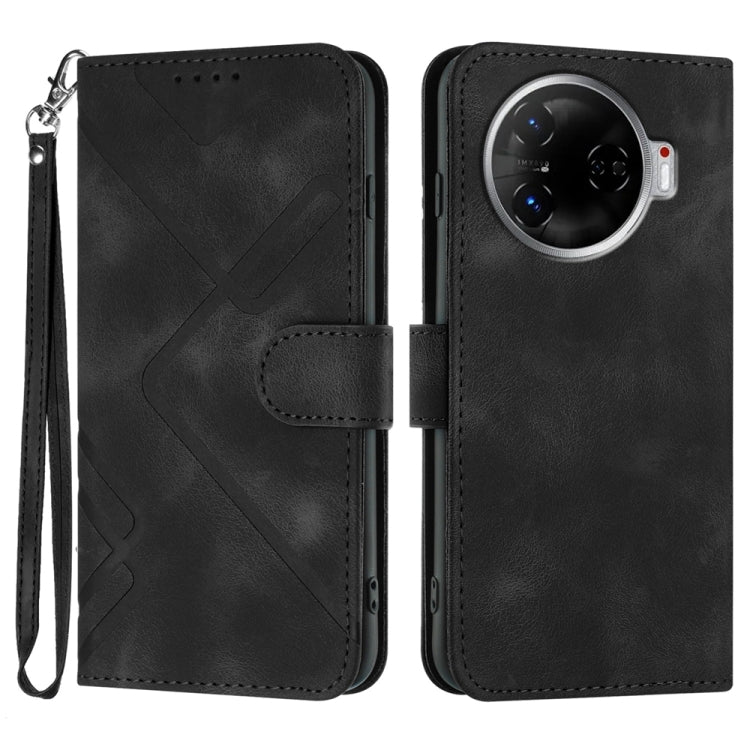 Line Pattern Skin Feel Leather Phone Case, For Tecno Camon 30 Pro, For Tecno Pova 6 Pro, For Tecno Spark 20 Pro, For Tecno Spark 20, For Tecno Spark Go 2024, For Tecno Camon 20 Premier, For Tecno Camon 20 / 20 Pro 4G, For Tecno Spark 10C               ...