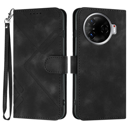 Line Pattern Skin Feel Leather Phone Case, For Tecno Camon 30 Pro, For Tecno Pova 6 Pro, For Tecno Spark 20 Pro, For Tecno Spark 20, For Tecno Spark Go 2024, For Tecno Camon 20 Premier, For Tecno Camon 20 / 20 Pro 4G, For Tecno Spark 10C               ...