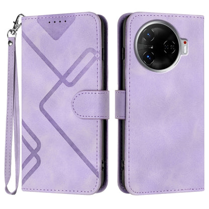 Line Pattern Skin Feel Leather Phone Case, For Tecno Camon 30 Pro, For Tecno Pova 6 Pro, For Tecno Spark 20 Pro, For Tecno Spark 20, For Tecno Spark Go 2024, For Tecno Camon 20 Premier, For Tecno Camon 20 / 20 Pro 4G, For Tecno Spark 10C               ...