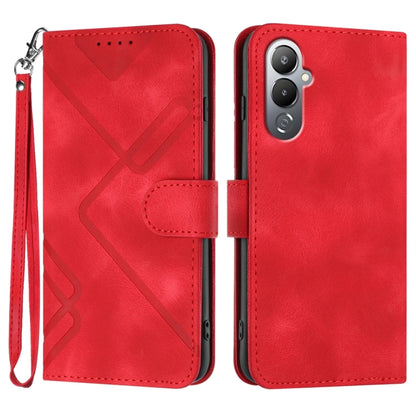 Line Pattern Skin Feel Leather Phone Case, For Tecno Camon 30 Pro, For Tecno Pova 6 Pro, For Tecno Spark 20 Pro, For Tecno Spark 20, For Tecno Spark Go 2024, For Tecno Camon 20 Premier, For Tecno Camon 20 / 20 Pro 4G, For Tecno Spark 10C               ...