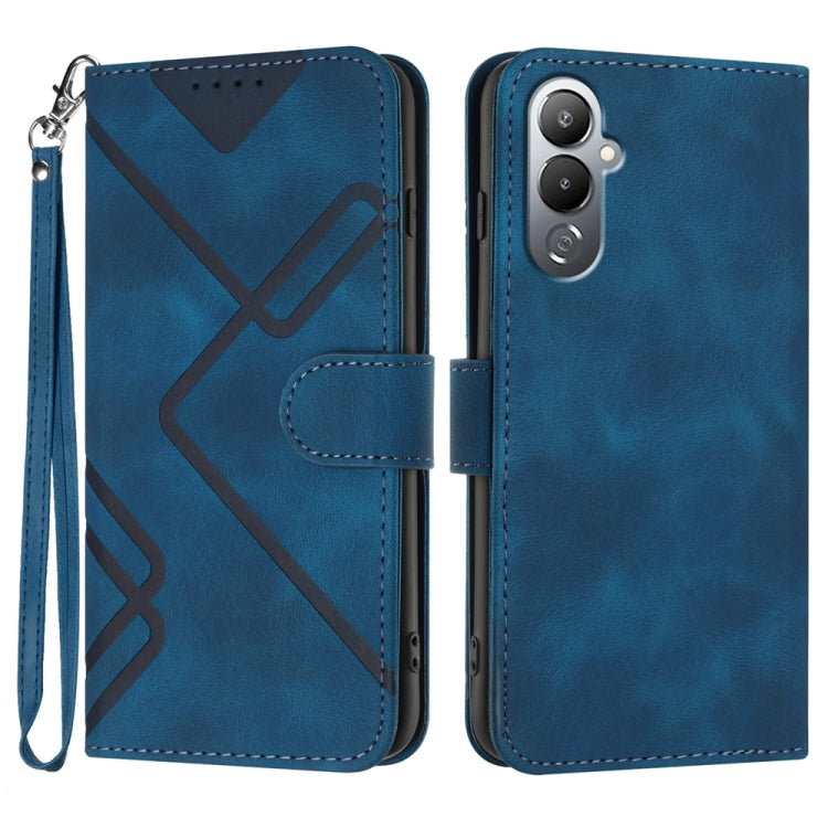 Line Pattern Skin Feel Leather Phone Case, For Tecno Camon 30 Pro, For Tecno Pova 6 Pro, For Tecno Spark 20 Pro, For Tecno Spark 20, For Tecno Spark Go 2024, For Tecno Camon 20 Premier, For Tecno Camon 20 / 20 Pro 4G, For Tecno Spark 10C               ...