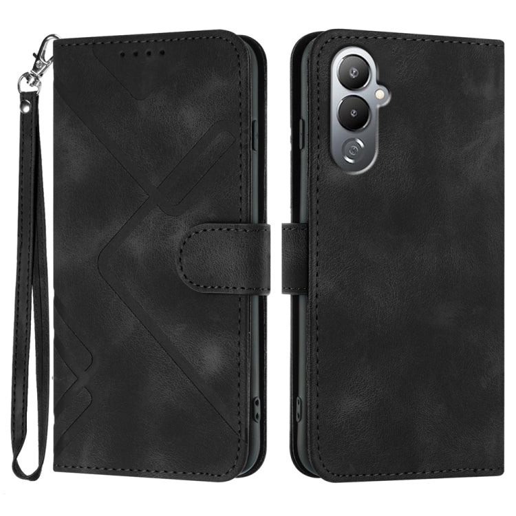 Line Pattern Skin Feel Leather Phone Case, For Tecno Camon 30 Pro, For Tecno Pova 6 Pro, For Tecno Spark 20 Pro, For Tecno Spark 20, For Tecno Spark Go 2024, For Tecno Camon 20 Premier, For Tecno Camon 20 / 20 Pro 4G, For Tecno Spark 10C               ...