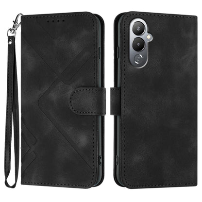 Line Pattern Skin Feel Leather Phone Case, For Tecno Camon 30 Pro, For Tecno Pova 6 Pro, For Tecno Spark 20 Pro, For Tecno Spark 20, For Tecno Spark Go 2024, For Tecno Camon 20 Premier, For Tecno Camon 20 / 20 Pro 4G, For Tecno Spark 10C               ...