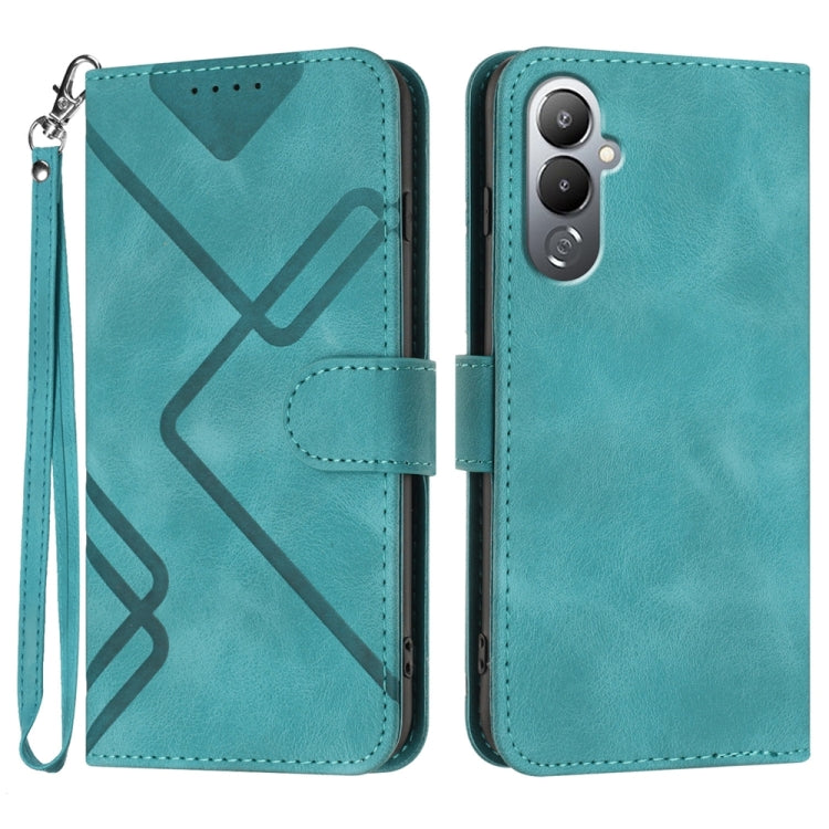 Line Pattern Skin Feel Leather Phone Case, For Tecno Camon 30 Pro, For Tecno Pova 6 Pro, For Tecno Spark 20 Pro, For Tecno Spark 20, For Tecno Spark Go 2024, For Tecno Camon 20 Premier, For Tecno Camon 20 / 20 Pro 4G, For Tecno Spark 10C               ...