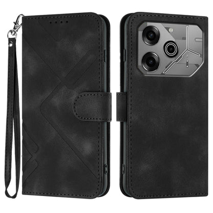 Line Pattern Skin Feel Leather Phone Case, For Tecno Camon 30 Pro, For Tecno Pova 6 Pro, For Tecno Spark 20 Pro, For Tecno Spark 20, For Tecno Spark Go 2024, For Tecno Camon 20 Premier, For Tecno Camon 20 / 20 Pro 4G, For Tecno Spark 10C               ...