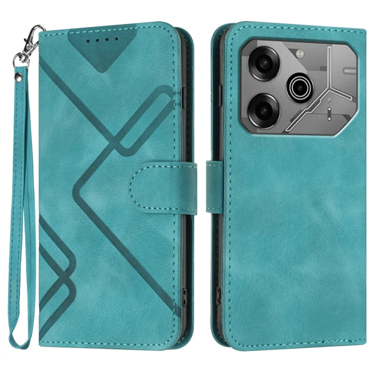 Line Pattern Skin Feel Leather Phone Case, For Tecno Camon 30 Pro, For Tecno Pova 6 Pro, For Tecno Spark 20 Pro, For Tecno Spark 20, For Tecno Spark Go 2024, For Tecno Camon 20 Premier, For Tecno Camon 20 / 20 Pro 4G, For Tecno Spark 10C               ...