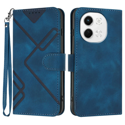 Line Pattern Skin Feel Leather Phone Case, For Tecno Pova Curve 2 5G, For Tecno Spark Go 3 / Pop 20 4G, For Tecno Spark 50 4G, For Tecno Camon 50 Pro 4G, For Tecno Camon 50 4G, For Tecno Spark Slim, For Tecno Spark 40 4G, For Tecno Pova Curve          ...