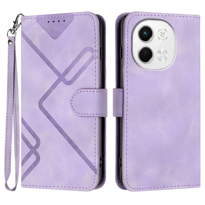Line Pattern Skin Feel Leather Phone Case, For Tecno Pova Curve 2 5G, For Tecno Spark Go 3 / Pop 20 4G, For Tecno Spark 50 4G, For Tecno Camon 50 Pro 4G, For Tecno Camon 50 4G, For Tecno Spark Slim, For Tecno Spark 40 4G, For Tecno Pova Curve          ...