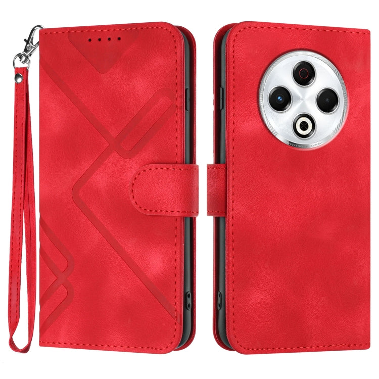 Line Pattern Skin Feel Leather Phone Case, For Tecno Pova Curve 2 5G, For Tecno Spark Go 3 / Pop 20 4G, For Tecno Spark 50 4G, For Tecno Camon 50 Pro 4G, For Tecno Camon 50 4G, For Tecno Spark Slim, For Tecno Spark 40 4G, For Tecno Pova Curve          ...