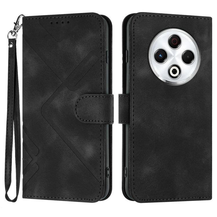 Line Pattern Skin Feel Leather Phone Case, For Tecno Pova Curve 2 5G, For Tecno Spark Go 3 / Pop 20 4G, For Tecno Spark 50 4G, For Tecno Camon 50 Pro 4G, For Tecno Camon 50 4G, For Tecno Spark Slim, For Tecno Spark 40 4G, For Tecno Pova Curve          ...
