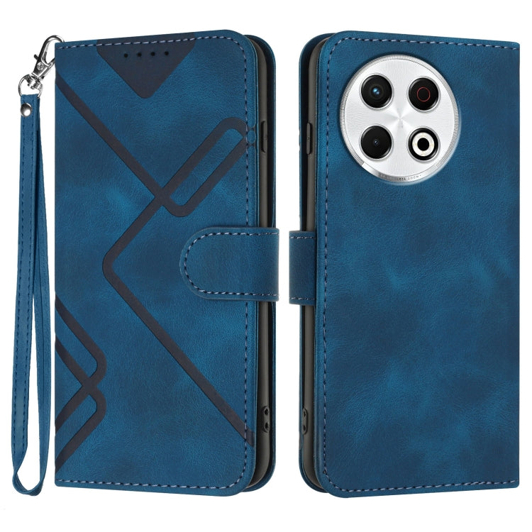 Line Pattern Skin Feel Leather Phone Case, For Tecno Pova Curve 2 5G, For Tecno Spark Go 3 / Pop 20 4G, For Tecno Spark 50 4G, For Tecno Camon 50 Pro 4G, For Tecno Camon 50 4G, For Tecno Spark Slim, For Tecno Spark 40 4G, For Tecno Pova Curve          ...
