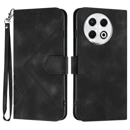 Line Pattern Skin Feel Leather Phone Case, For Tecno Pova Curve 2 5G, For Tecno Spark Go 3 / Pop 20 4G, For Tecno Spark 50 4G, For Tecno Camon 50 Pro 4G, For Tecno Camon 50 4G, For Tecno Spark Slim, For Tecno Spark 40 4G, For Tecno Pova Curve          ...