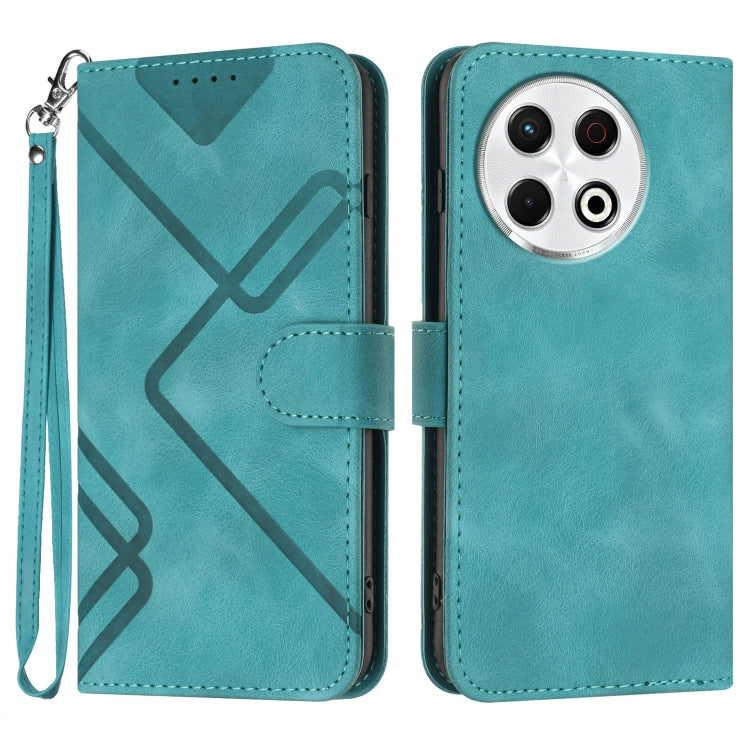 Line Pattern Skin Feel Leather Phone Case, For Tecno Pova Curve 2 5G, For Tecno Spark Go 3 / Pop 20 4G, For Tecno Spark 50 4G, For Tecno Camon 50 Pro 4G, For Tecno Camon 50 4G, For Tecno Spark Slim, For Tecno Spark 40 4G, For Tecno Pova Curve          ...