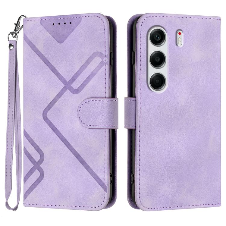 Line Pattern Skin Feel Leather Phone Case, For Tecno Pova Curve 2 5G, For Tecno Spark Go 3 / Pop 20 4G, For Tecno Spark 50 4G, For Tecno Camon 50 Pro 4G, For Tecno Camon 50 4G, For Tecno Spark Slim, For Tecno Spark 40 4G, For Tecno Pova Curve          ...