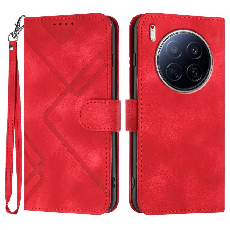 Line Pattern Skin Feel Leather Phone Case, For Tecno Pova Curve 2 5G, For Tecno Spark Go 3 / Pop 20 4G, For Tecno Spark 50 4G, For Tecno Camon 50 Pro 4G, For Tecno Camon 50 4G, For Tecno Spark Slim, For Tecno Spark 40 4G, For Tecno Pova Curve          ...
