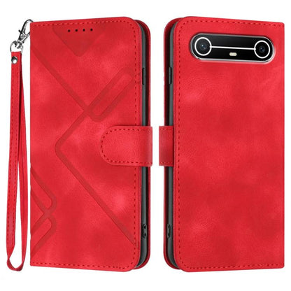 Line Pattern Skin Feel Leather Phone Case, For Tecno Pova Curve 2 5G, For Tecno Spark Go 3 / Pop 20 4G, For Tecno Spark 50 4G, For Tecno Camon 50 Pro 4G, For Tecno Camon 50 4G, For Tecno Spark Slim, For Tecno Spark 40 4G, For Tecno Pova Curve          ...