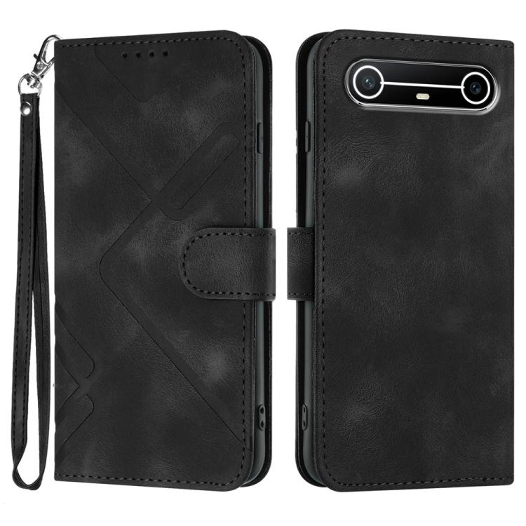 Line Pattern Skin Feel Leather Phone Case, For Tecno Pova Curve 2 5G, For Tecno Spark Go 3 / Pop 20 4G, For Tecno Spark 50 4G, For Tecno Camon 50 Pro 4G, For Tecno Camon 50 4G, For Tecno Spark Slim, For Tecno Spark 40 4G, For Tecno Pova Curve          ...