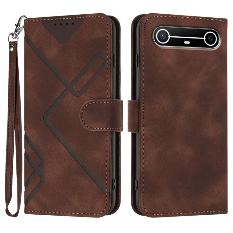 Line Pattern Skin Feel Leather Phone Case, For Tecno Pova Curve 2 5G, For Tecno Spark Go 3 / Pop 20 4G, For Tecno Spark 50 4G, For Tecno Camon 50 Pro 4G, For Tecno Camon 50 4G, For Tecno Spark Slim, For Tecno Spark 40 4G, For Tecno Pova Curve          ...