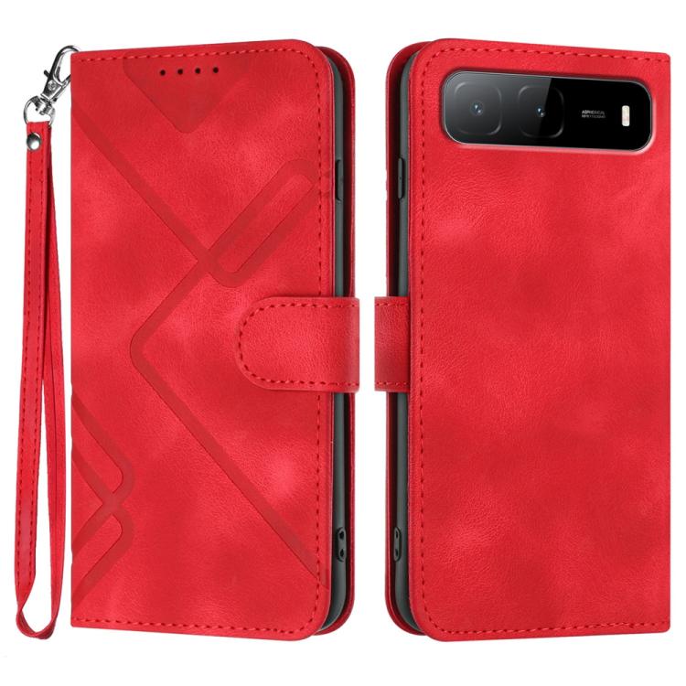 Line Pattern Skin Feel Leather Phone Case, For Tecno Pova Curve 2 5G, For Tecno Spark Go 3 / Pop 20 4G, For Tecno Spark 50 4G, For Tecno Camon 50 Pro 4G, For Tecno Camon 50 4G, For Tecno Spark Slim, For Tecno Spark 40 4G, For Tecno Pova Curve          ...