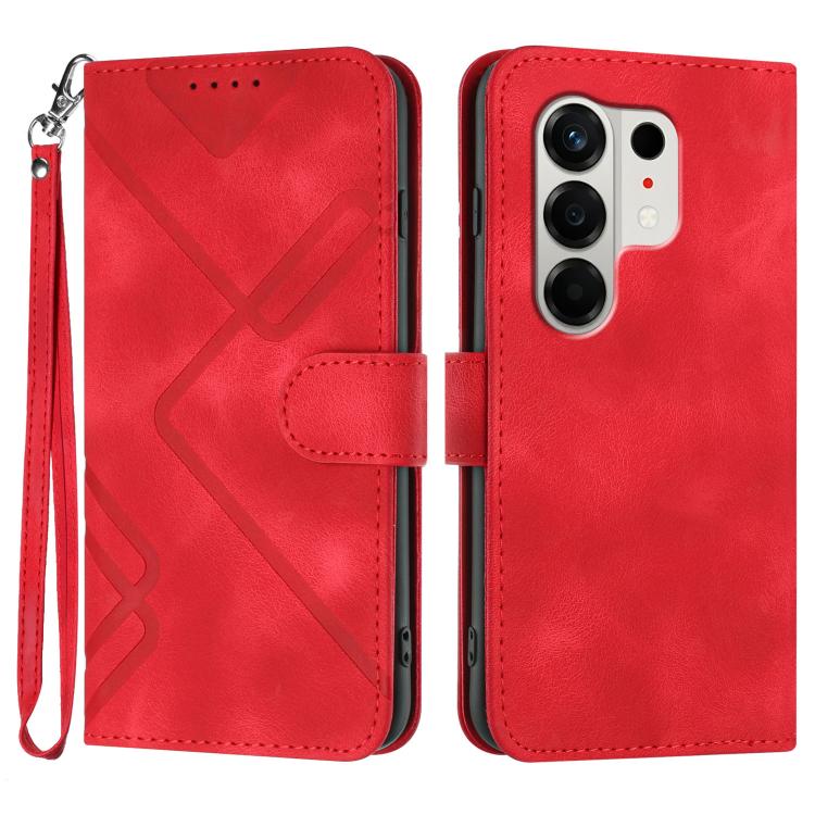 Line Pattern Skin Feel Leather Phone Case, For Tecno Pova Curve 2 5G, For Tecno Spark Go 3 / Pop 20 4G, For Tecno Spark 50 4G, For Tecno Camon 50 Pro 4G, For Tecno Camon 50 4G, For Tecno Spark Slim, For Tecno Spark 40 4G, For Tecno Pova Curve          ...