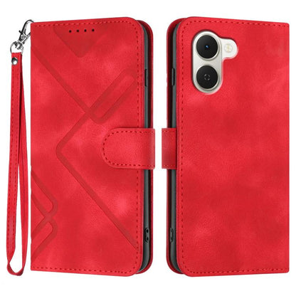 Line Pattern Skin Feel Leather Phone Case, For Tecno Pova Curve 2 5G, For Tecno Spark Go 3 / Pop 20 4G, For Tecno Spark 50 4G, For Tecno Camon 50 Pro 4G, For Tecno Camon 50 4G, For Tecno Spark Slim, For Tecno Spark 40 4G, For Tecno Pova Curve          ...