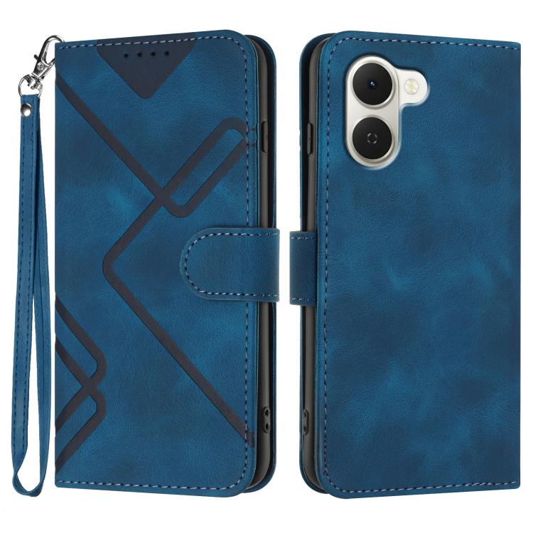 Line Pattern Skin Feel Leather Phone Case, For Tecno Pova Curve 2 5G, For Tecno Spark Go 3 / Pop 20 4G, For Tecno Spark 50 4G, For Tecno Camon 50 Pro 4G, For Tecno Camon 50 4G, For Tecno Spark Slim, For Tecno Spark 40 4G, For Tecno Pova Curve          ...
