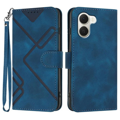 Line Pattern Skin Feel Leather Phone Case, For Tecno Pova Curve 2 5G, For Tecno Spark Go 3 / Pop 20 4G, For Tecno Spark 50 4G, For Tecno Camon 50 Pro 4G, For Tecno Camon 50 4G, For Tecno Spark Slim, For Tecno Spark 40 4G, For Tecno Pova Curve          ...