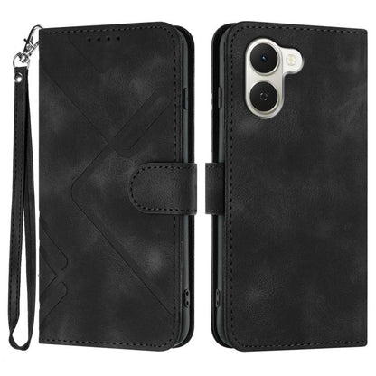 Line Pattern Skin Feel Leather Phone Case, For Tecno Pova Curve 2 5G, For Tecno Spark Go 3 / Pop 20 4G, For Tecno Spark 50 4G, For Tecno Camon 50 Pro 4G, For Tecno Camon 50 4G, For Tecno Spark Slim, For Tecno Spark 40 4G, For Tecno Pova Curve          ...
