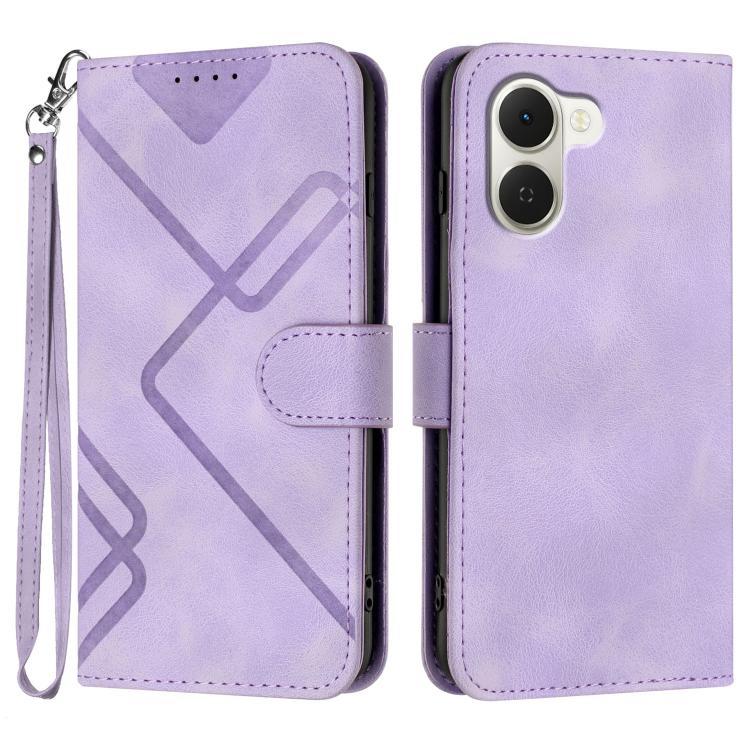 Line Pattern Skin Feel Leather Phone Case, For Tecno Pova Curve 2 5G, For Tecno Spark Go 3 / Pop 20 4G, For Tecno Spark 50 4G, For Tecno Camon 50 Pro 4G, For Tecno Camon 50 4G, For Tecno Spark Slim, For Tecno Spark 40 4G, For Tecno Pova Curve          ...
