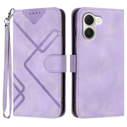 Line Pattern Skin Feel Leather Phone Case, For Tecno Pova Curve 2 5G, For Tecno Spark Go 3 / Pop 20 4G, For Tecno Spark 50 4G, For Tecno Camon 50 Pro 4G, For Tecno Camon 50 4G, For Tecno Spark Slim, For Tecno Spark 40 4G, For Tecno Pova Curve          ...
