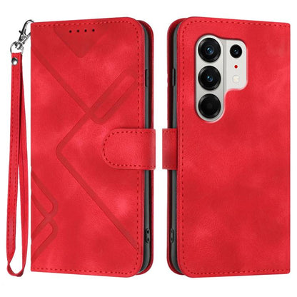 Line Pattern Skin Feel Leather Phone Case, For Tecno Pova Curve 2 5G, For Tecno Spark Go 3 / Pop 20 4G, For Tecno Spark 50 4G, For Tecno Camon 50 Pro 4G, For Tecno Camon 50 4G, For Tecno Spark Slim, For Tecno Spark 40 4G, For Tecno Pova Curve          ...