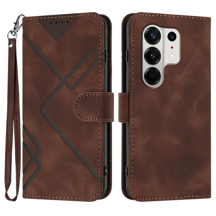 Line Pattern Skin Feel Leather Phone Case, For Tecno Pova Curve 2 5G, For Tecno Spark Go 3 / Pop 20 4G, For Tecno Spark 50 4G, For Tecno Camon 50 Pro 4G, For Tecno Camon 50 4G, For Tecno Spark Slim, For Tecno Spark 40 4G, For Tecno Pova Curve          ...
