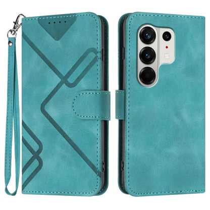 Line Pattern Skin Feel Leather Phone Case, For Tecno Pova Curve 2 5G, For Tecno Spark Go 3 / Pop 20 4G, For Tecno Spark 50 4G, For Tecno Camon 50 Pro 4G, For Tecno Camon 50 4G, For Tecno Spark Slim, For Tecno Spark 40 4G, For Tecno Pova Curve          ...