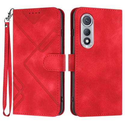 Line Pattern Skin Feel Leather Phone Case, For Tecno Pova Curve 2 5G, For Tecno Spark Go 3 / Pop 20 4G, For Tecno Spark 50 4G, For Tecno Camon 50 Pro 4G, For Tecno Camon 50 4G, For Tecno Spark Slim, For Tecno Spark 40 4G, For Tecno Pova Curve          ...
