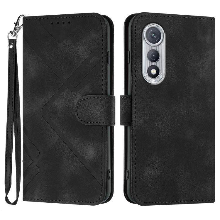Line Pattern Skin Feel Leather Phone Case, For Tecno Pova Curve 2 5G, For Tecno Spark Go 3 / Pop 20 4G, For Tecno Spark 50 4G, For Tecno Camon 50 Pro 4G, For Tecno Camon 50 4G, For Tecno Spark Slim, For Tecno Spark 40 4G, For Tecno Pova Curve          ...